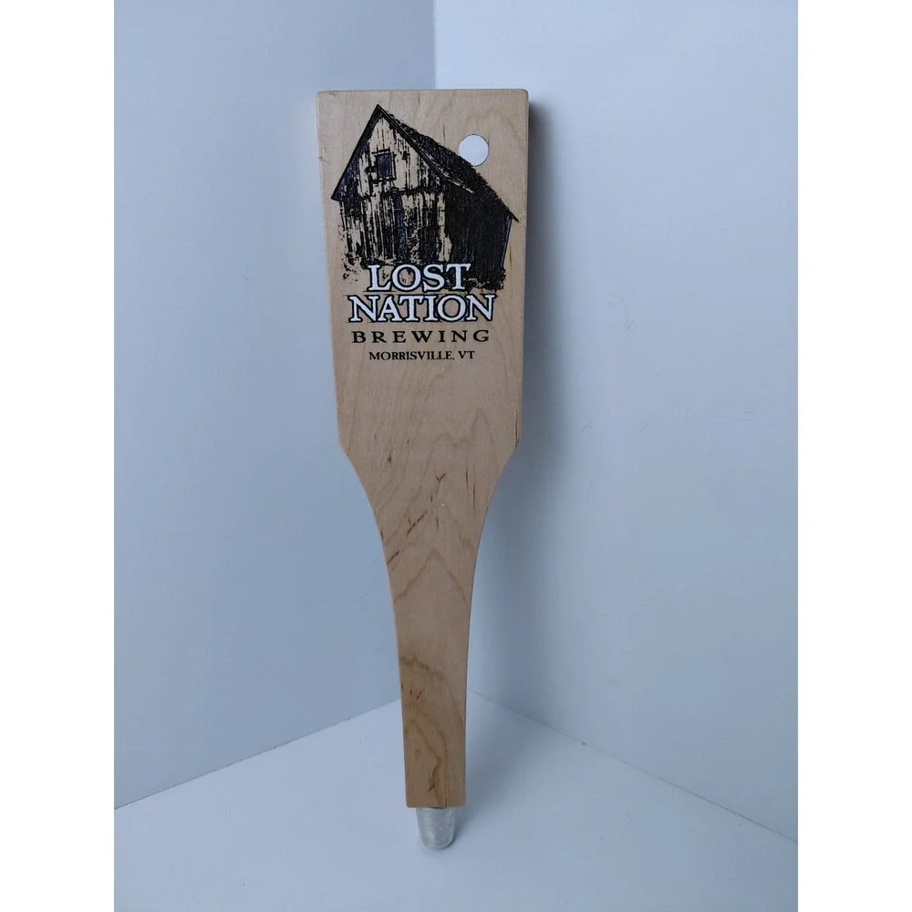 Lost Nation Brewing Wooden Beer Tap Handle‎ Morrisville, Vermont Mancave